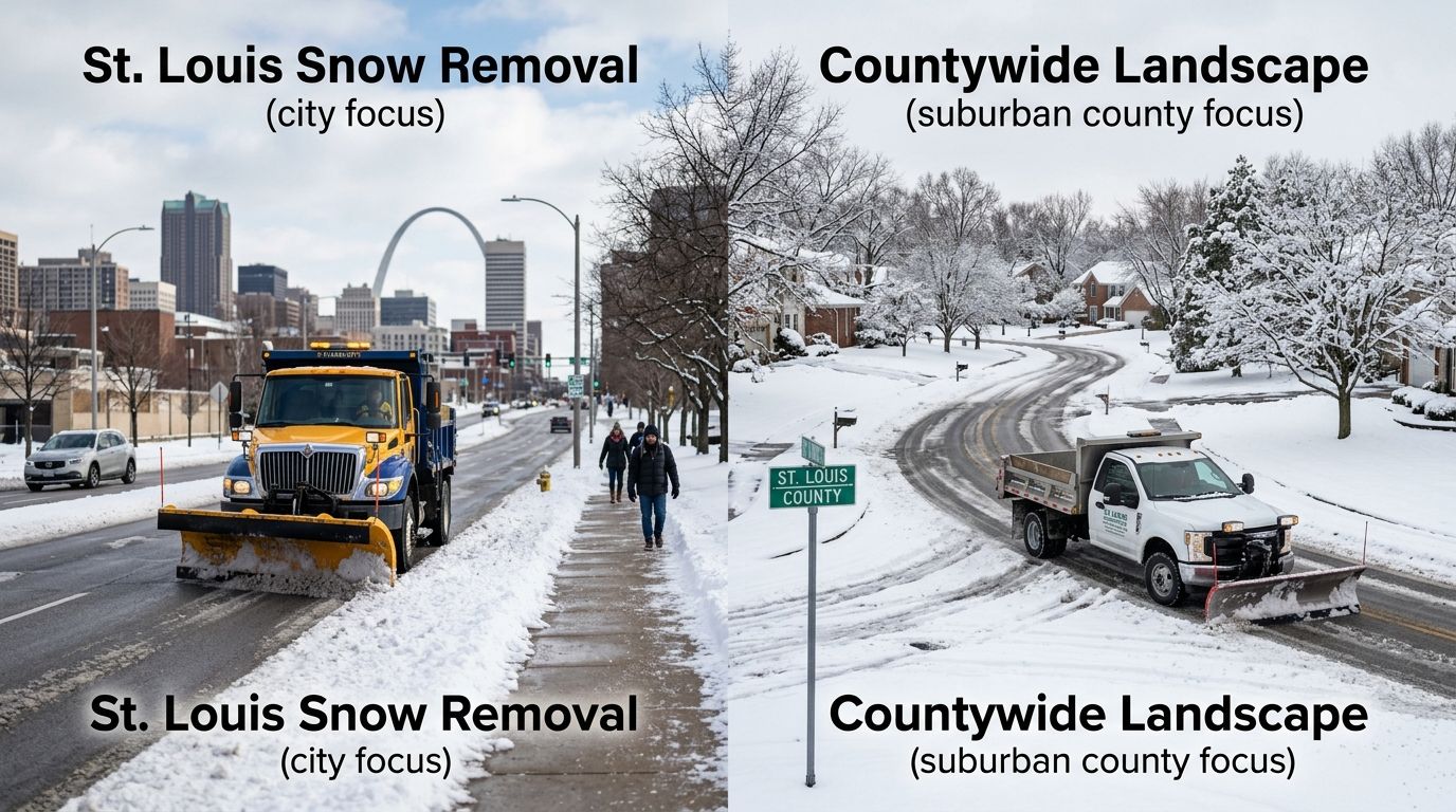 St. Louis Snow Removal vs Countywide: which is better in 2026