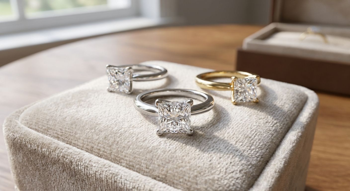 Best princess cut lab-grown diamond engagement rings in 2026