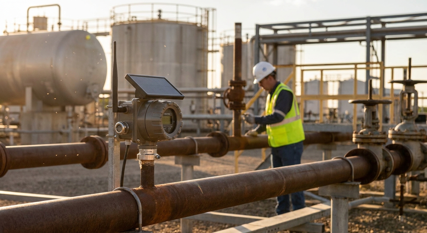 IoT methane leak detection for industrial sites