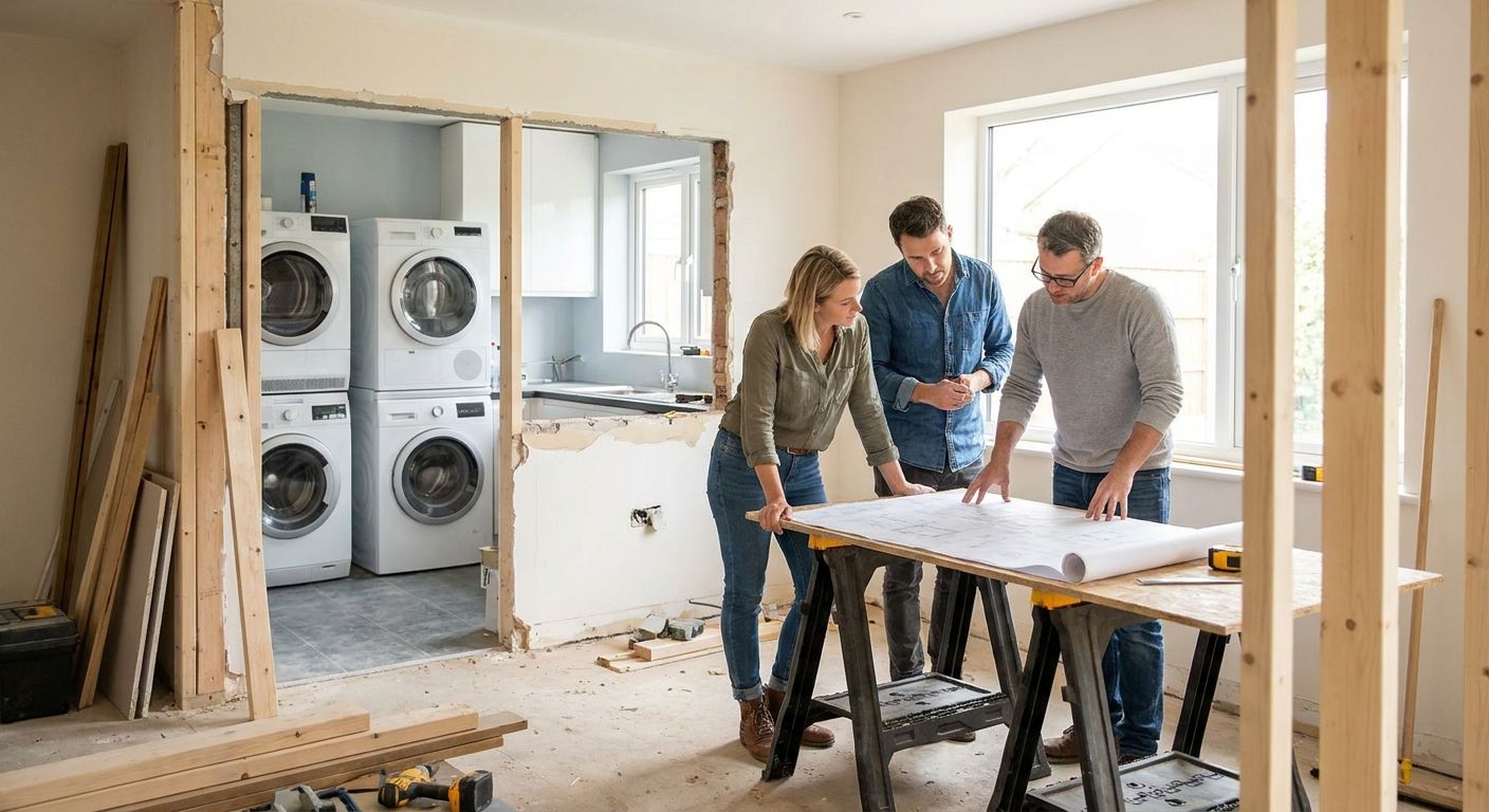 Sådan planlægger du plads til bryggers ved køkkenrenovering