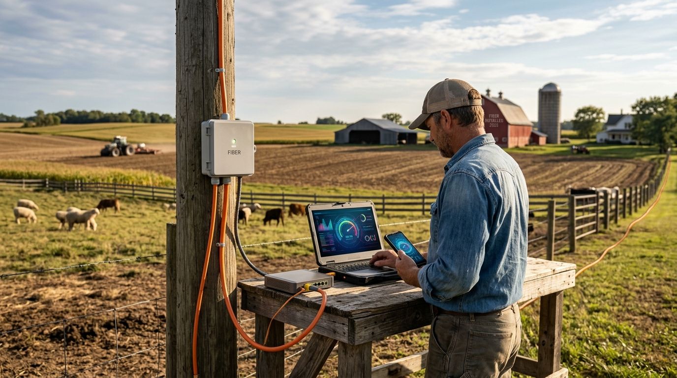Fiber internet for farms and ranches: complete 2026 guide