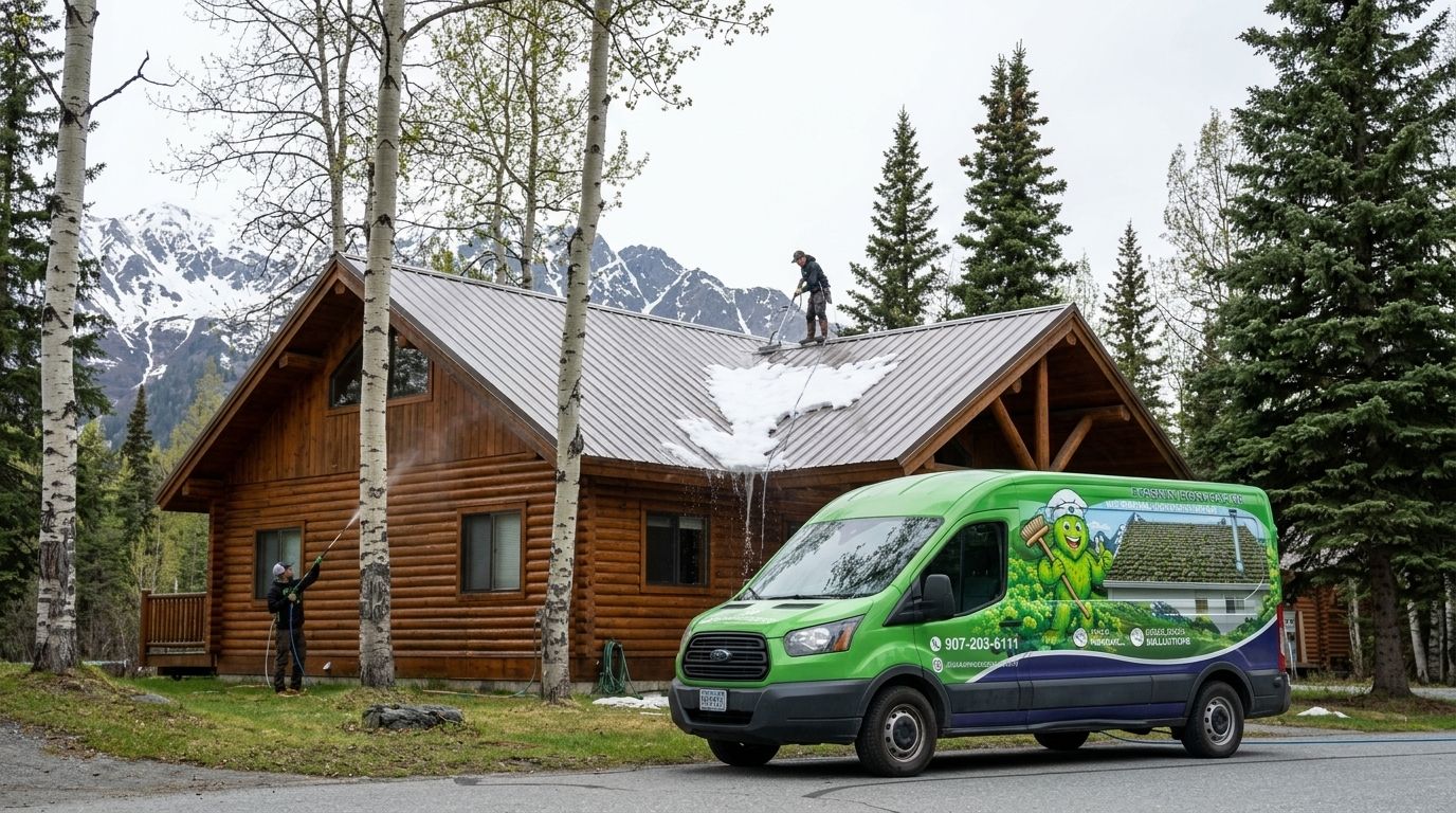 Exterior cleaning for Alaska ski lodges