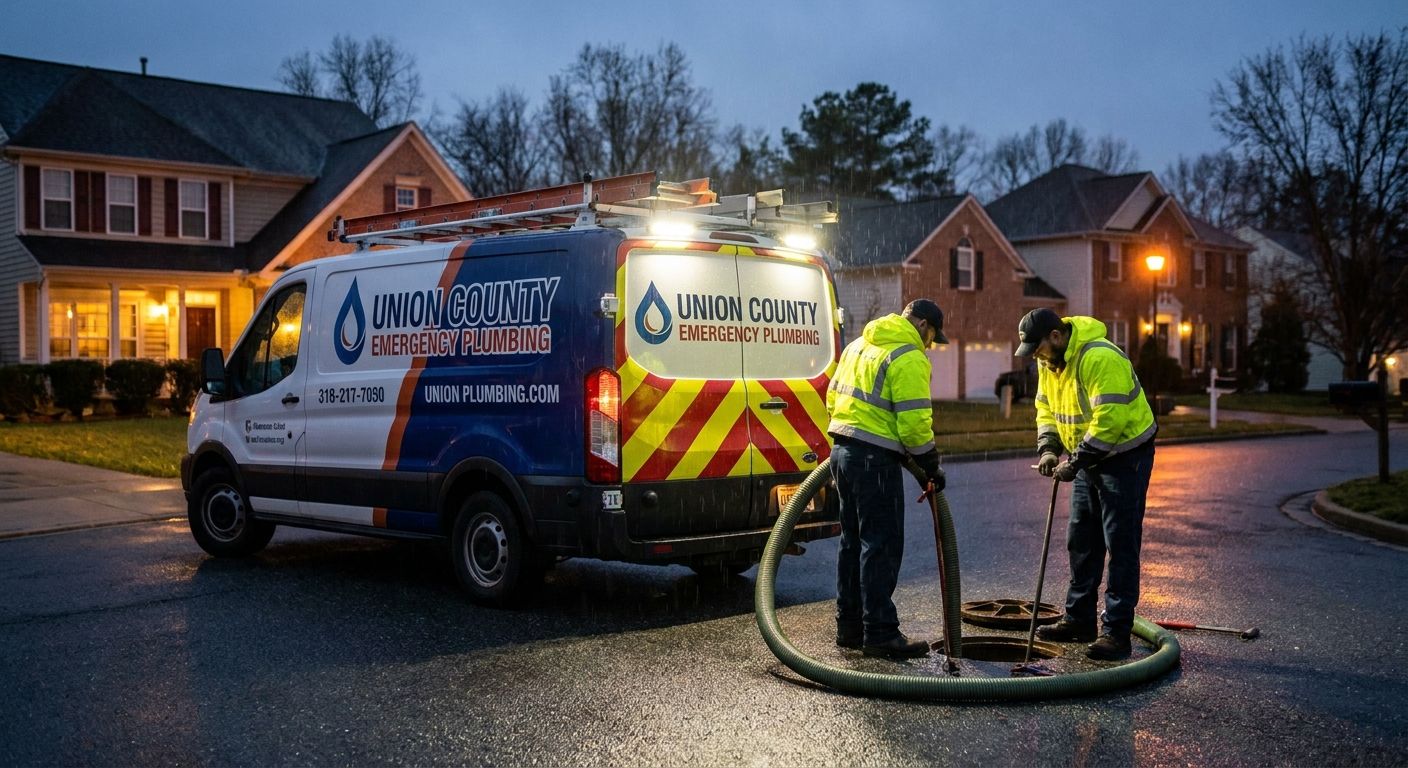 24-hour emergency drain and sewer service for Union County