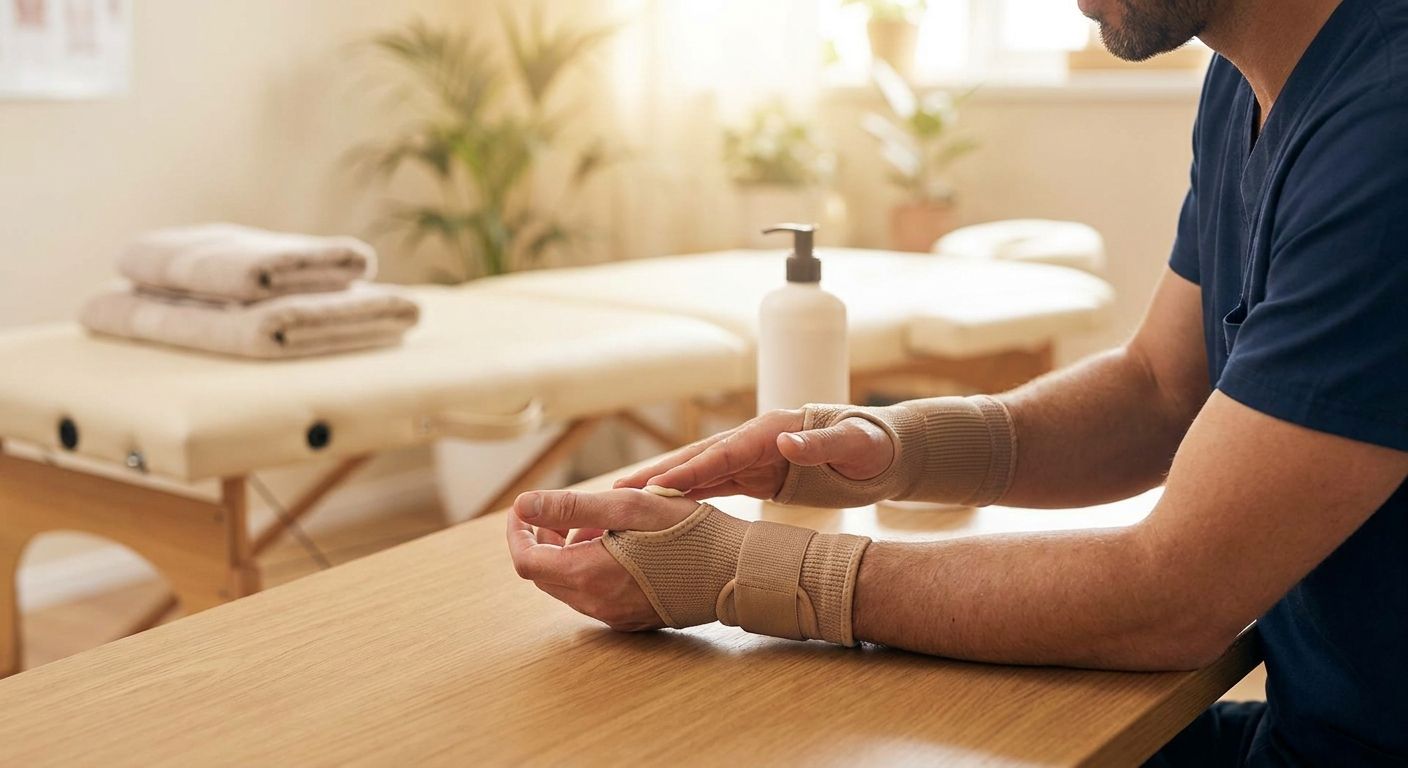 Pain management for massage therapists with hand and wrist strain