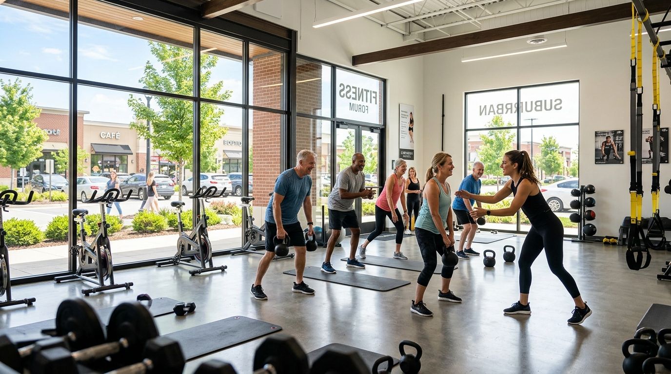 Best fitness franchises for suburban market expansion