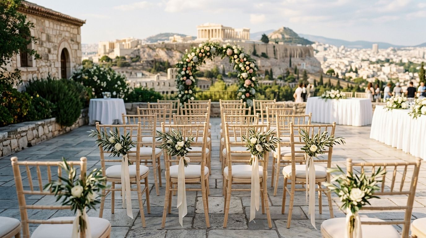 Best wedding chair rentals in Athens 2026