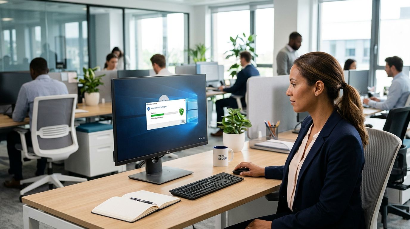 Automatically scan for viruses every time your business computers start up
