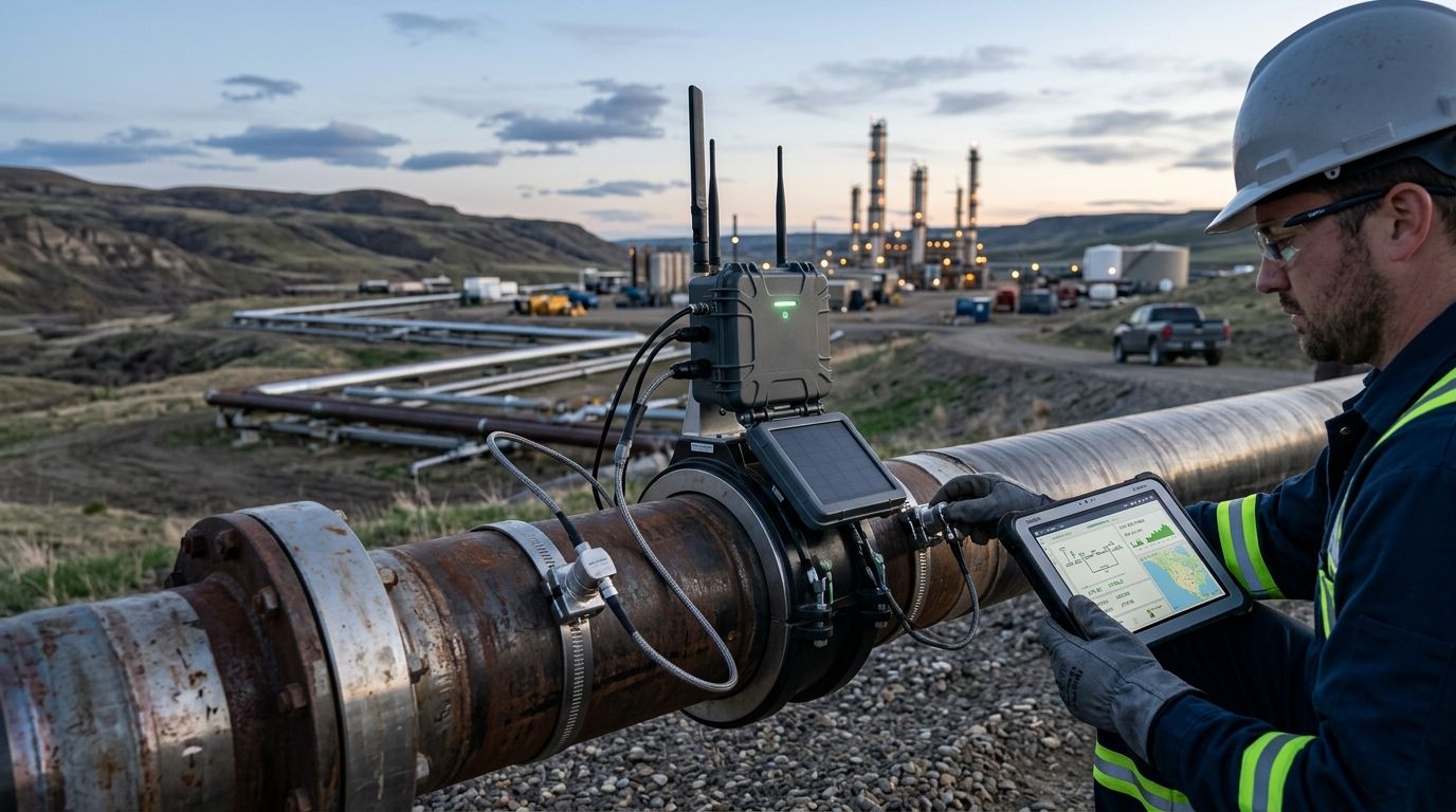 IoT platform for pipeline leak detection in oil and gas networks