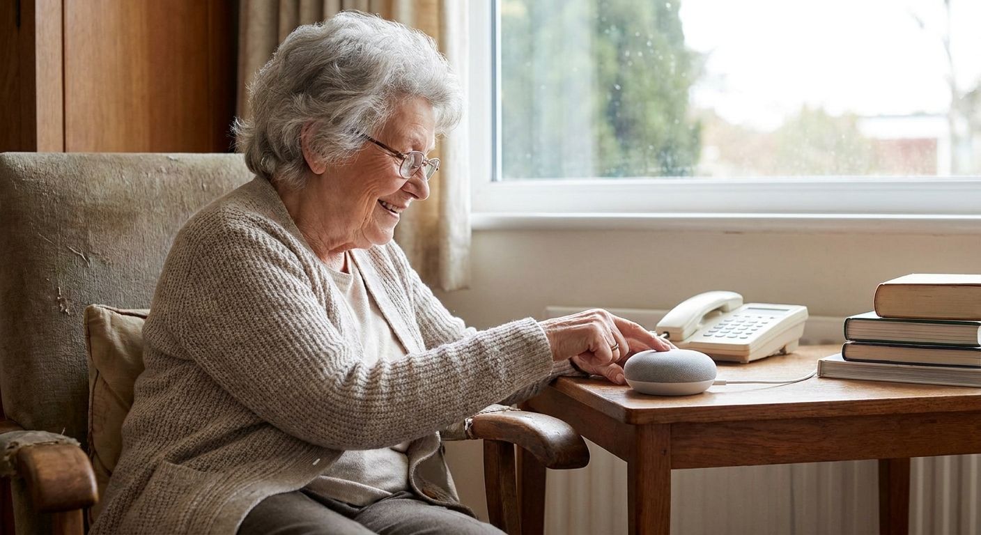 Voice-first companion for seniors who don't use smartphones