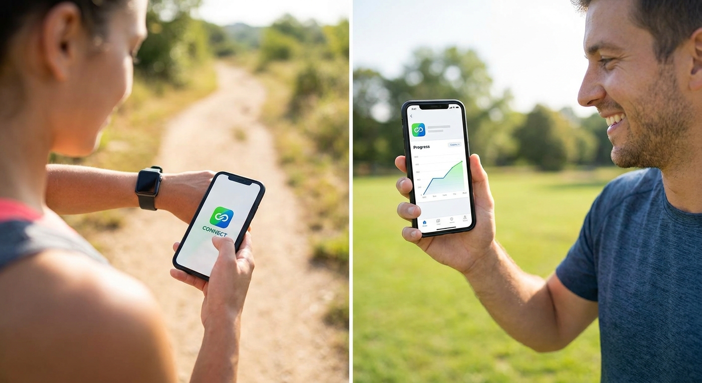 Fitness app for long-distance friends