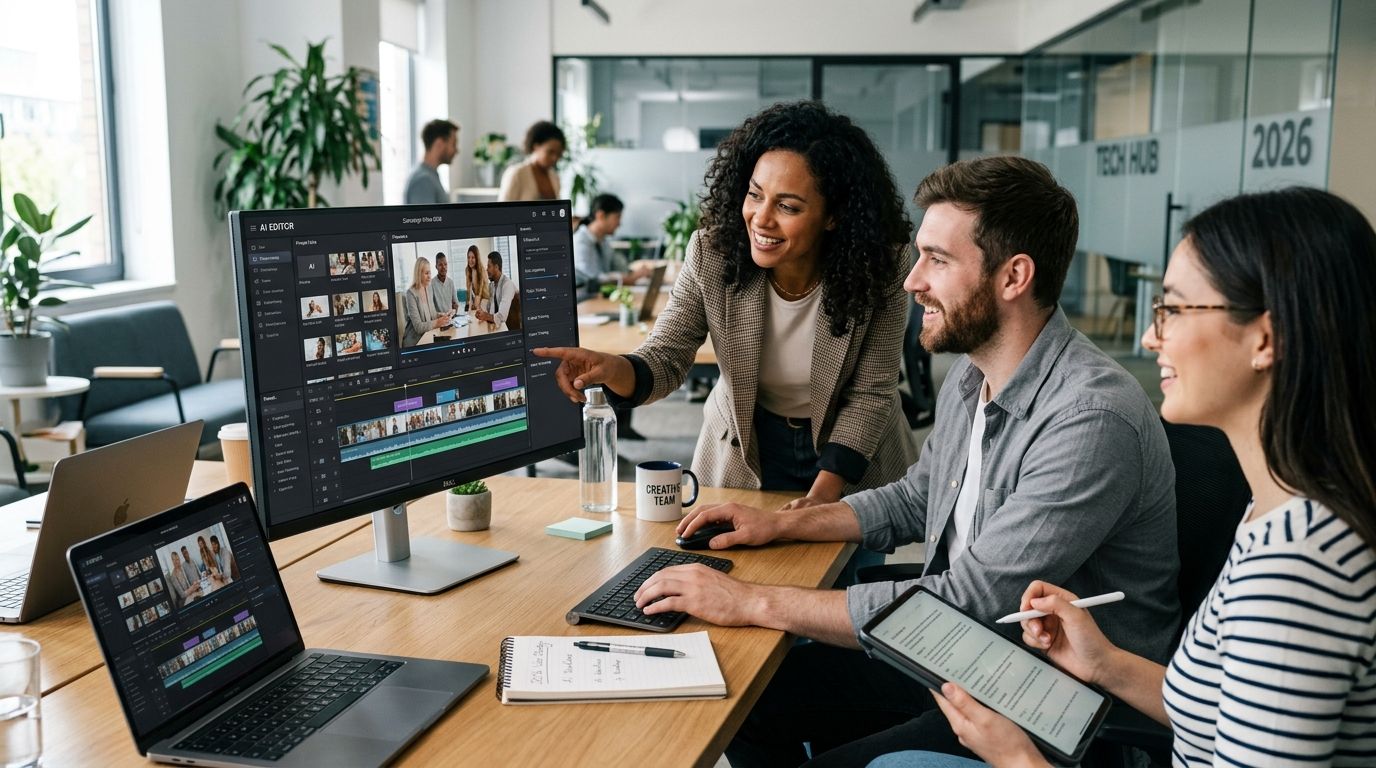 Best AI video editing tools for marketing teams in 2026