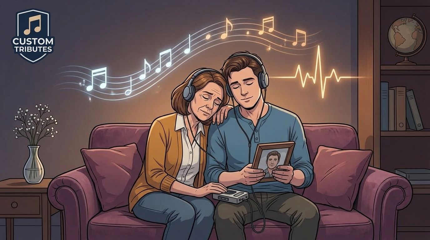 Custom memorial song for a loved one lost to a stroke