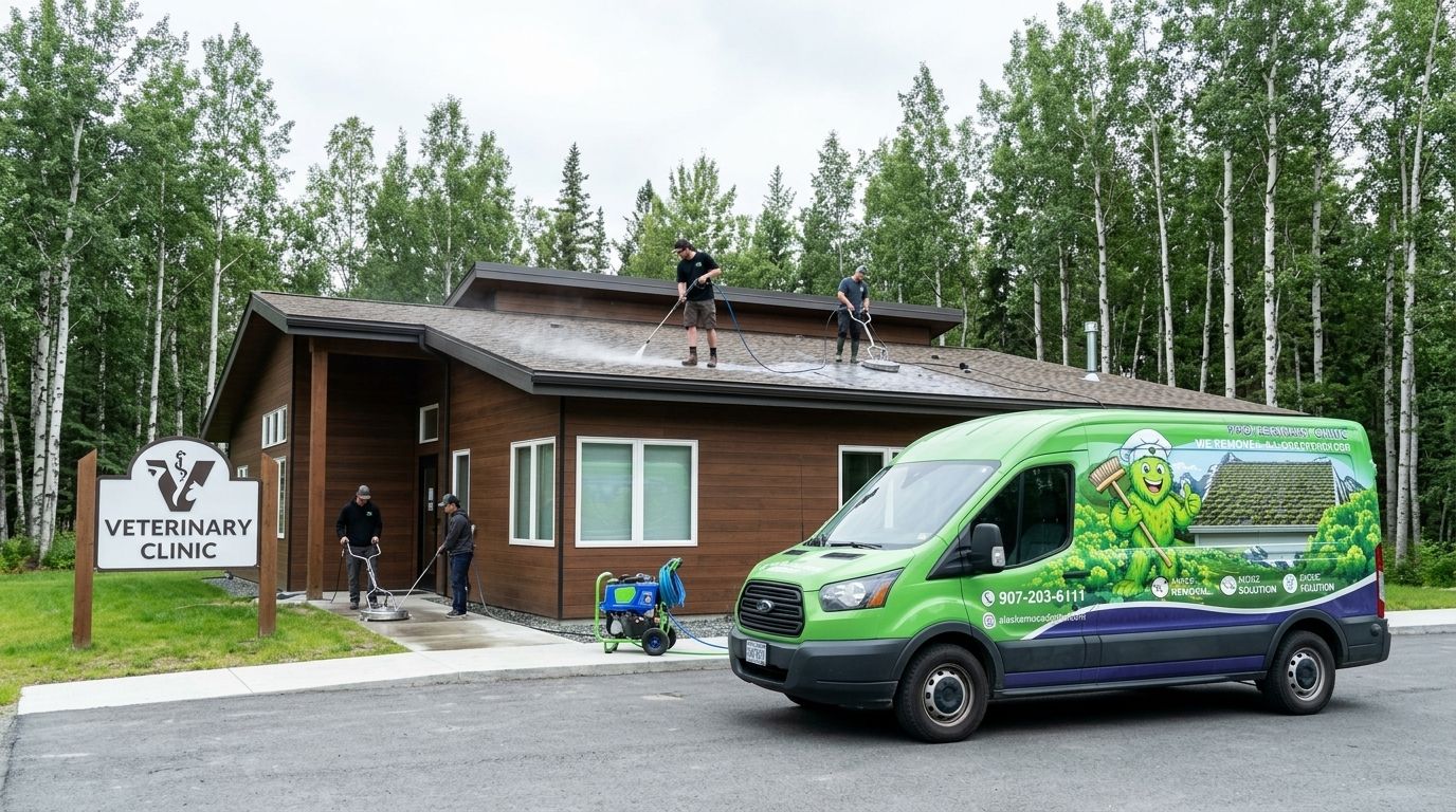 Exterior cleaning for veterinary clinics and animal shelters