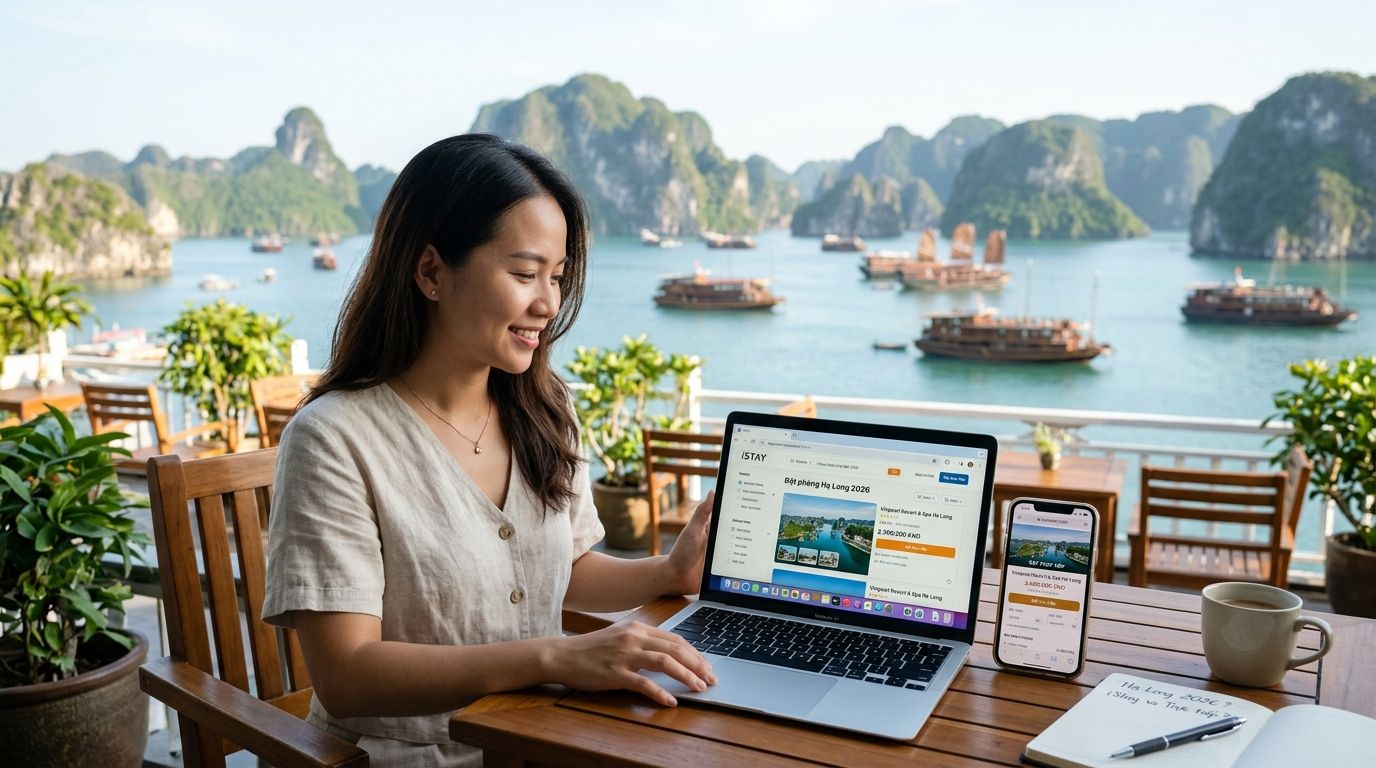 Đặt phòng khách sạn Hạ Long qua iStay hay đặt trực tiếp 2026