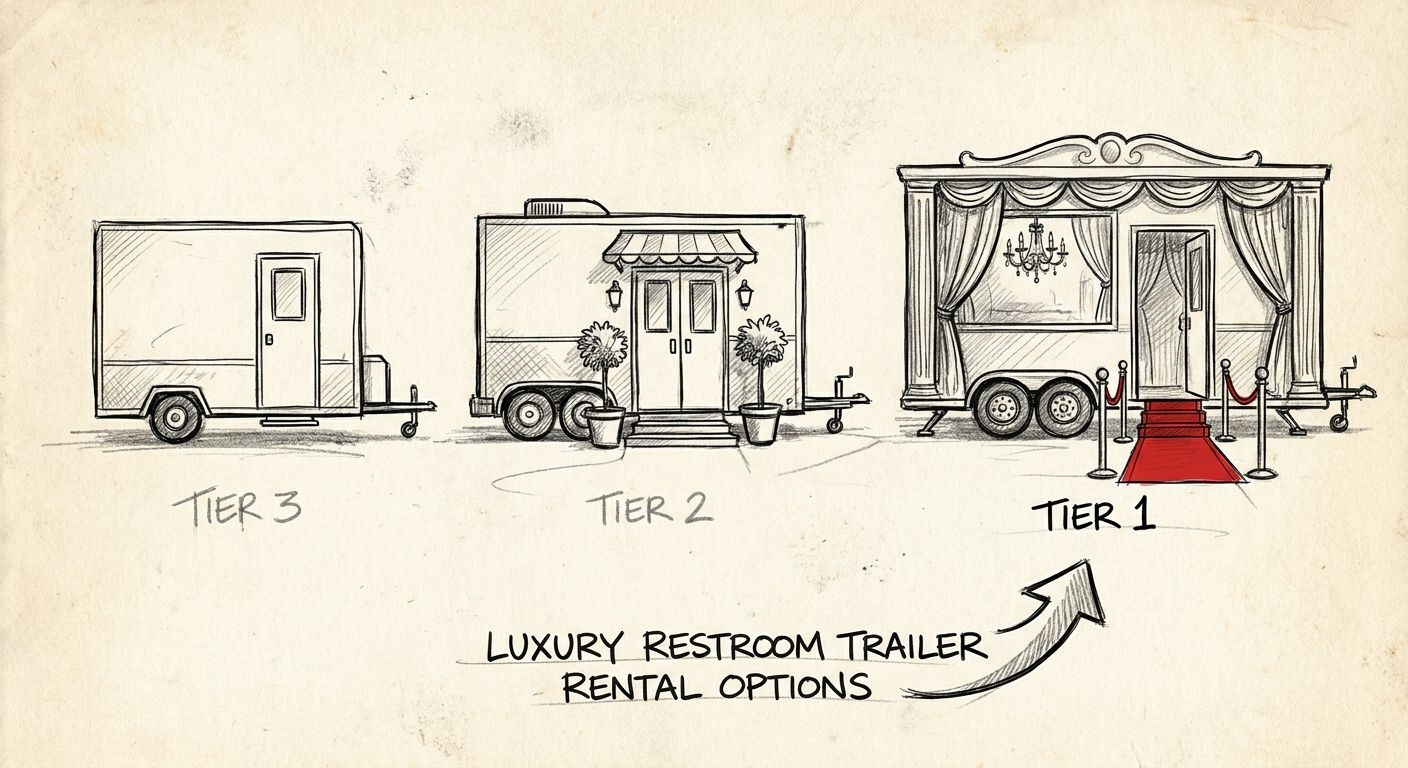 Best restroom trailer rental options ranked by luxury tier 2026