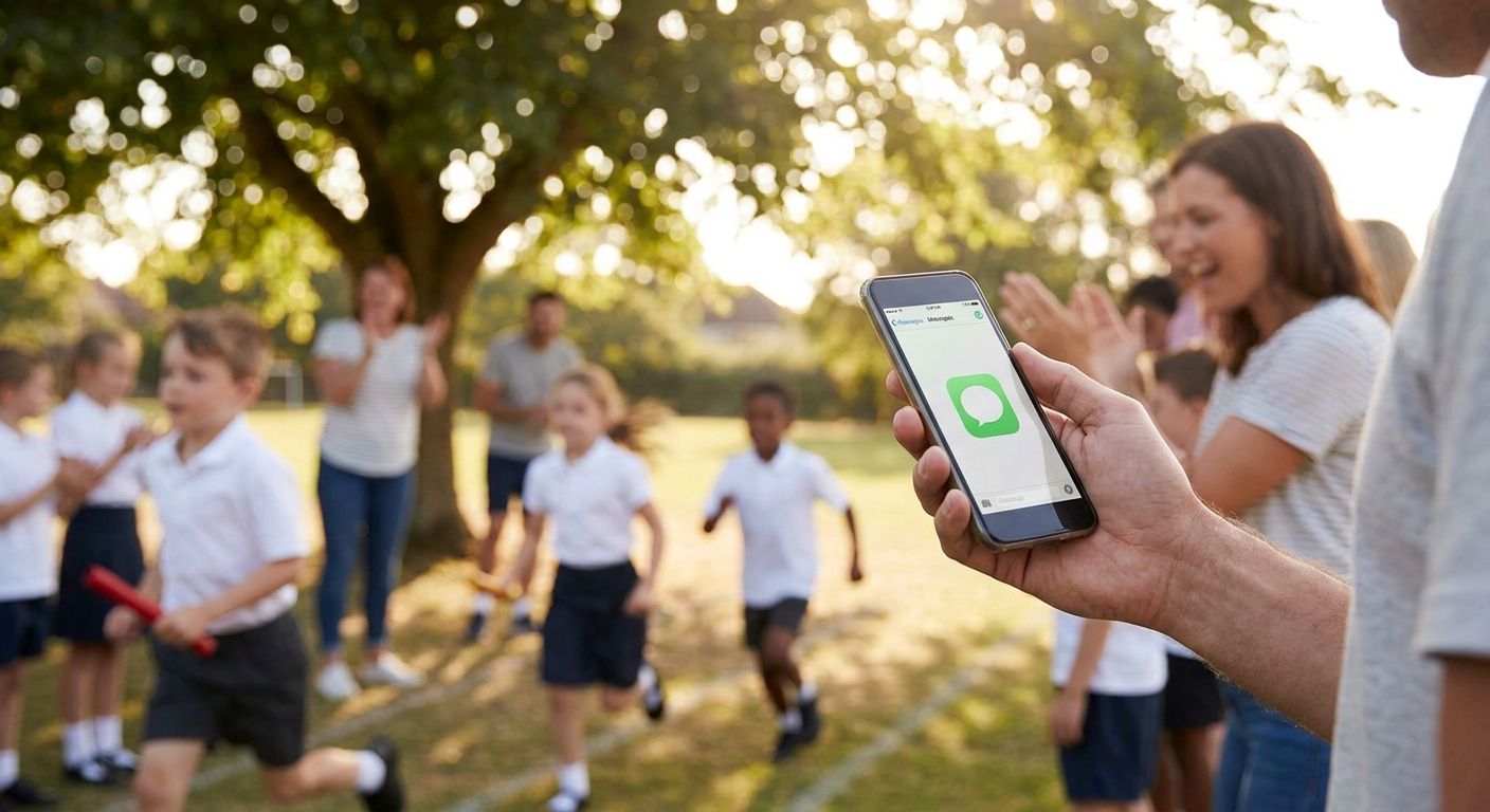 WhatsApp photo delivery for school events