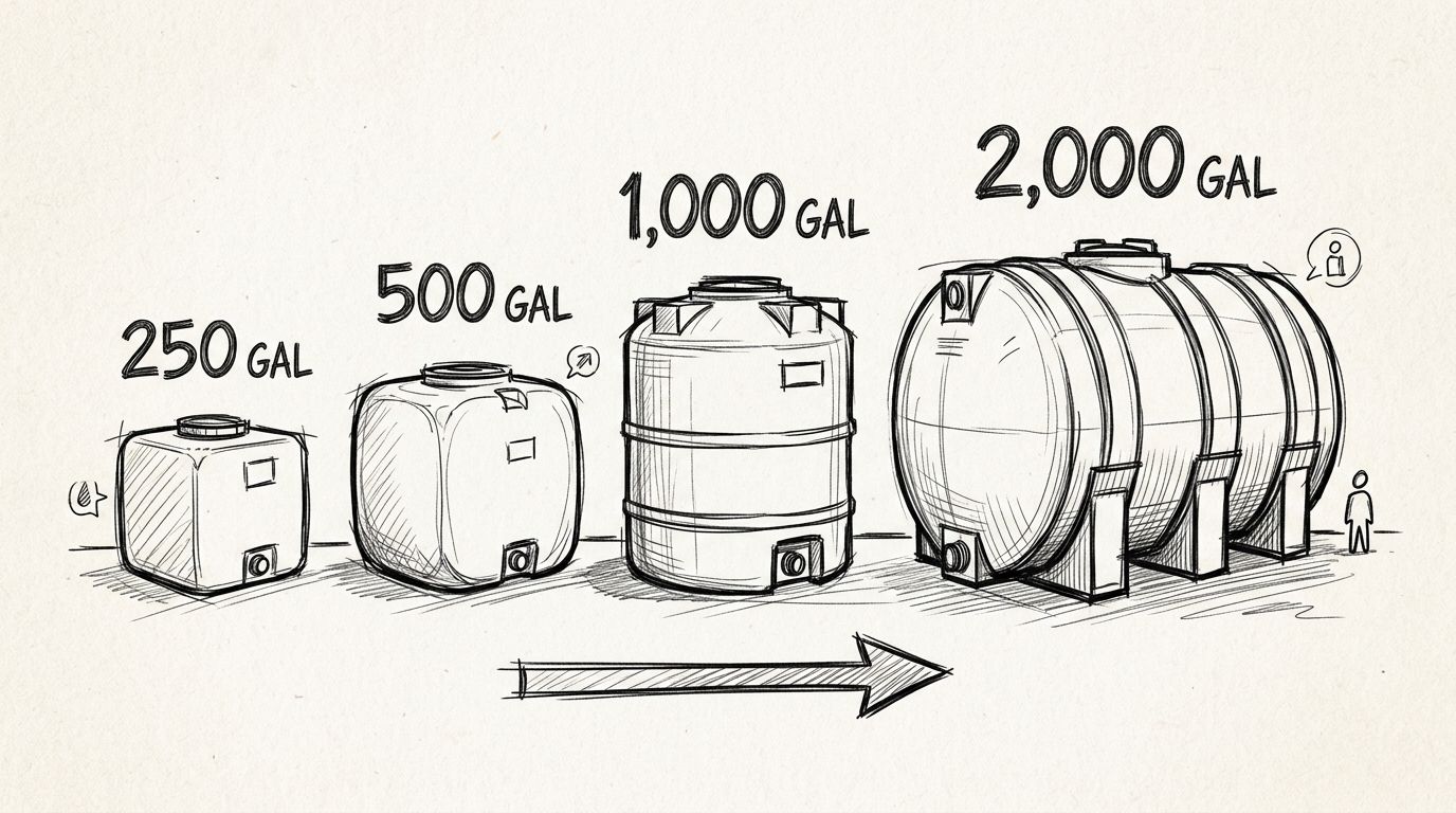 Best holding tank rental options ranked by gallon capacity