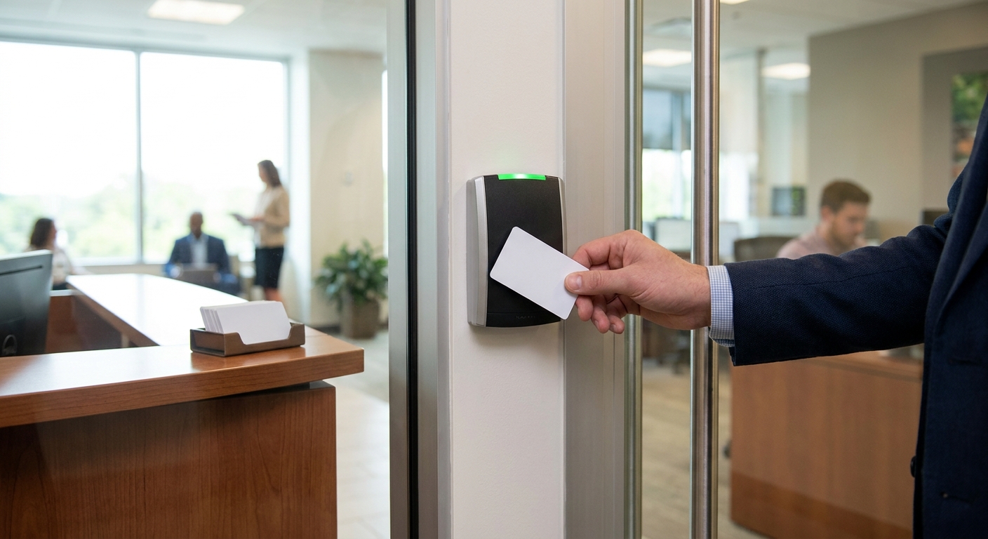 Proximity cards for office access control