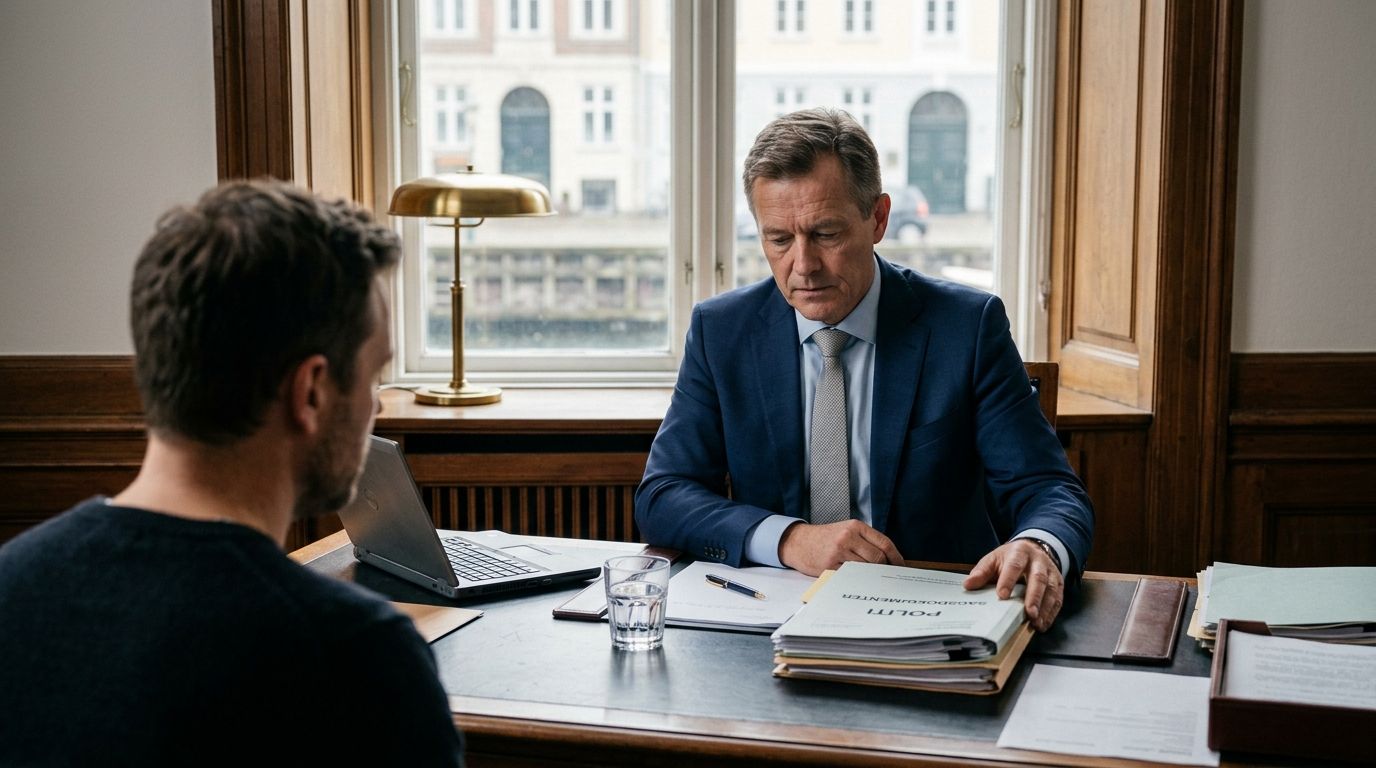 Advokat ved sigtelse for bedrageri i Danmark