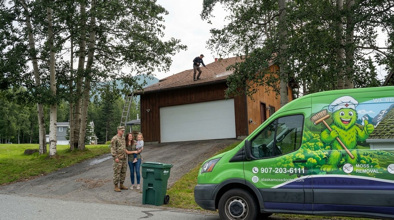 Best roof cleaning service for military families in Wasilla