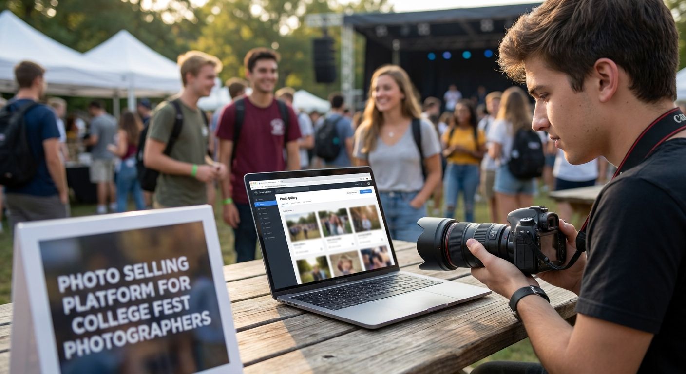 Photo selling platform for college fest photographers