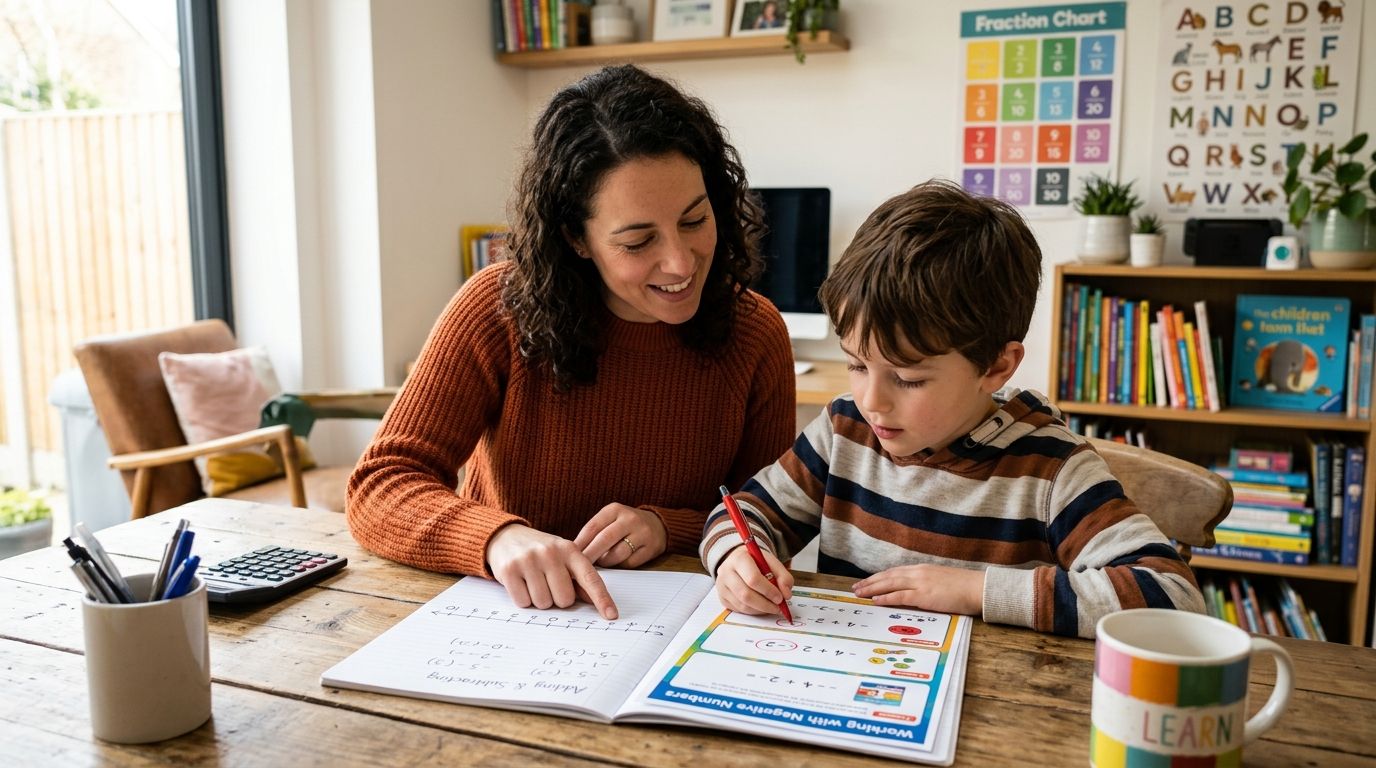 Personalized tutor for kids struggling with negative numbers