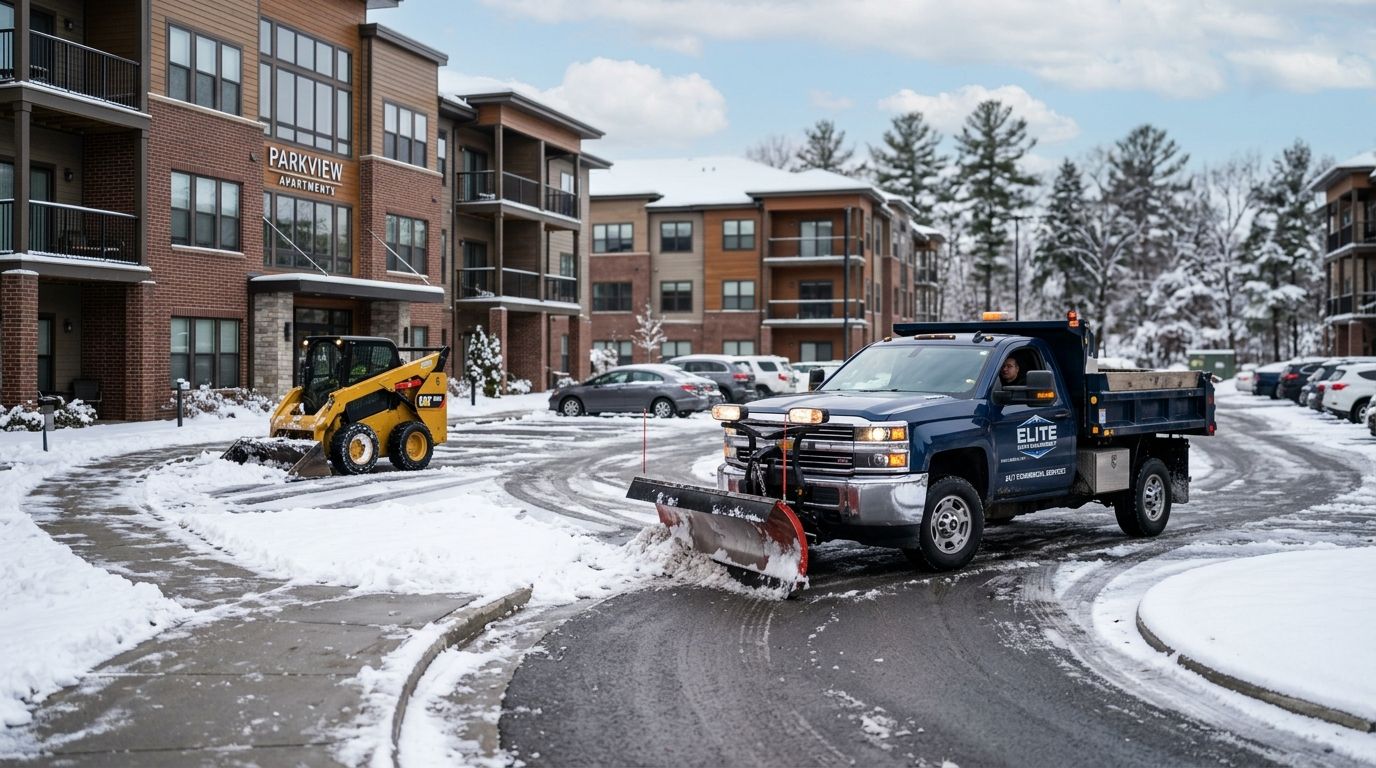 Best commercial snow removal companies for apartment complexes 2026