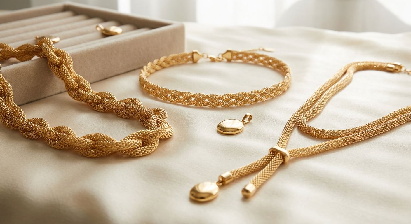 Best gold mesh chain necklace designs in 2026