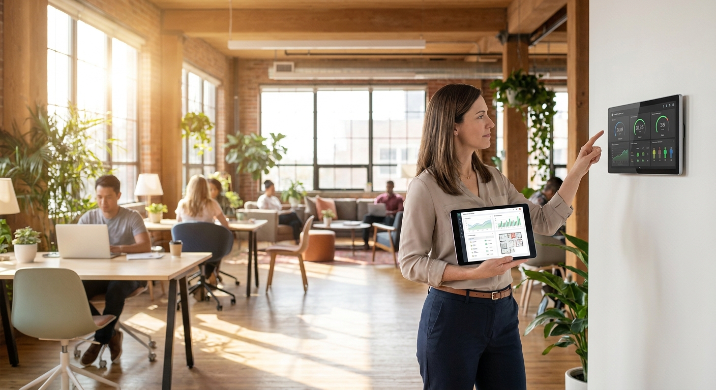 Facility monitoring system for coworking and flex office spaces