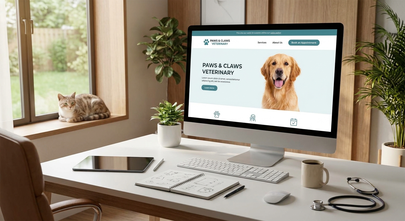 Website design for veterinary clinics