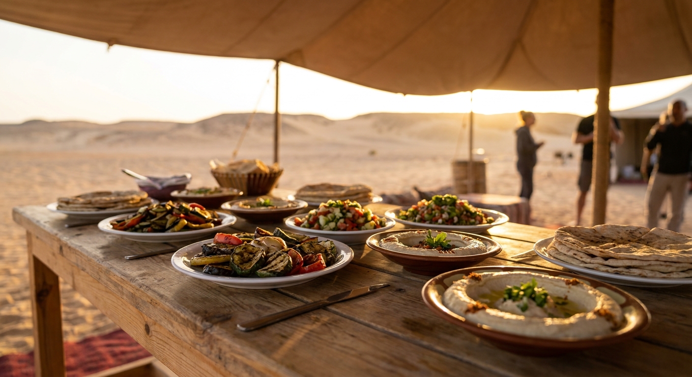 Desert safari for vegetarians in Hurghada
