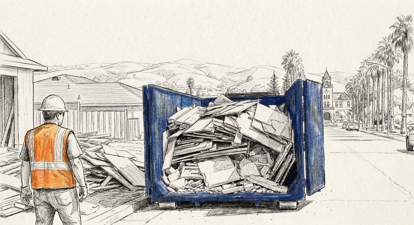How to dispose of construction debris in San Jose