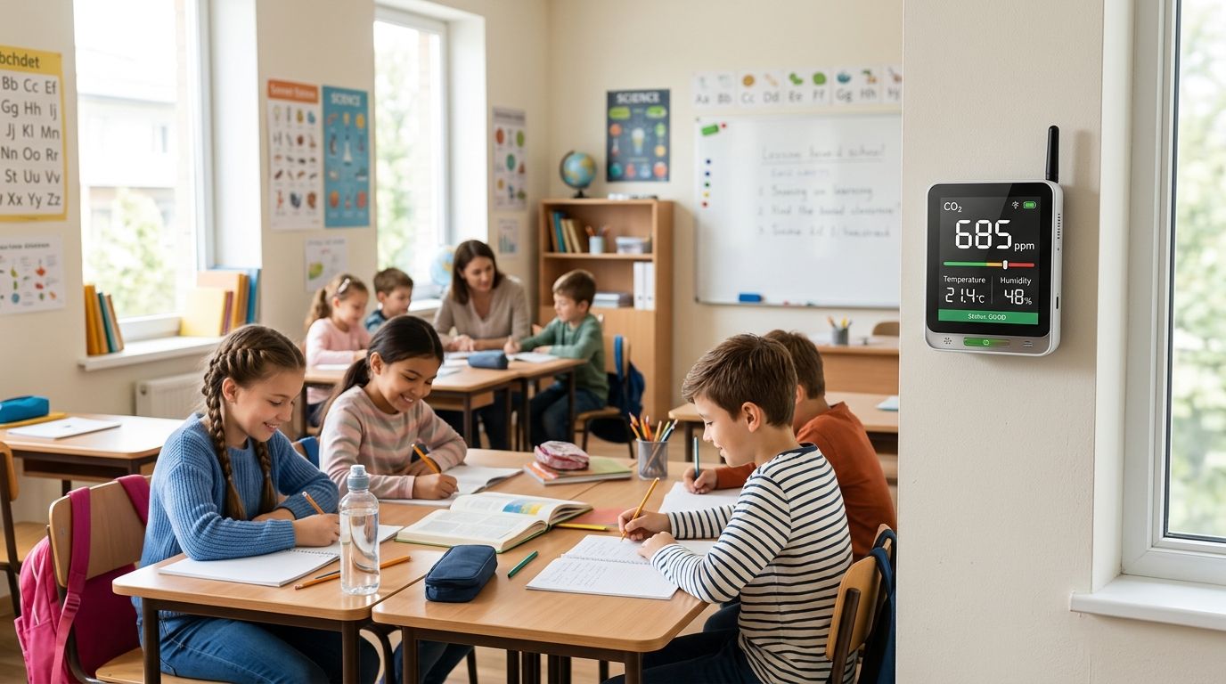 Best CO2 sensors for classroom air quality monitoring