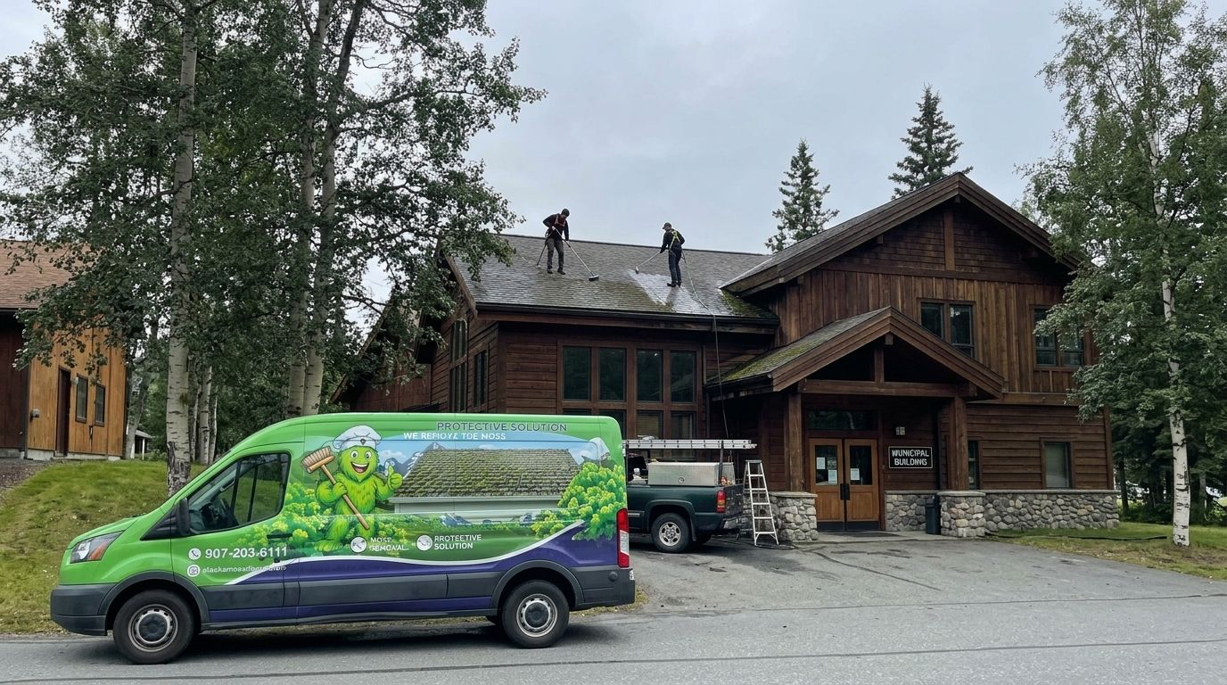 Exterior cleaning for Alaska post offices and municipal buildings
