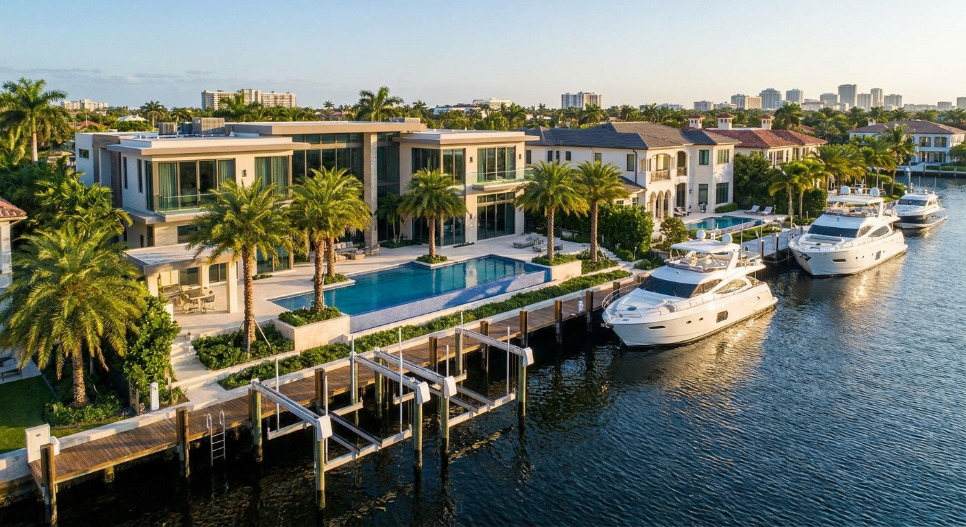 Best luxury homes with private marinas in Fort Lauderdale