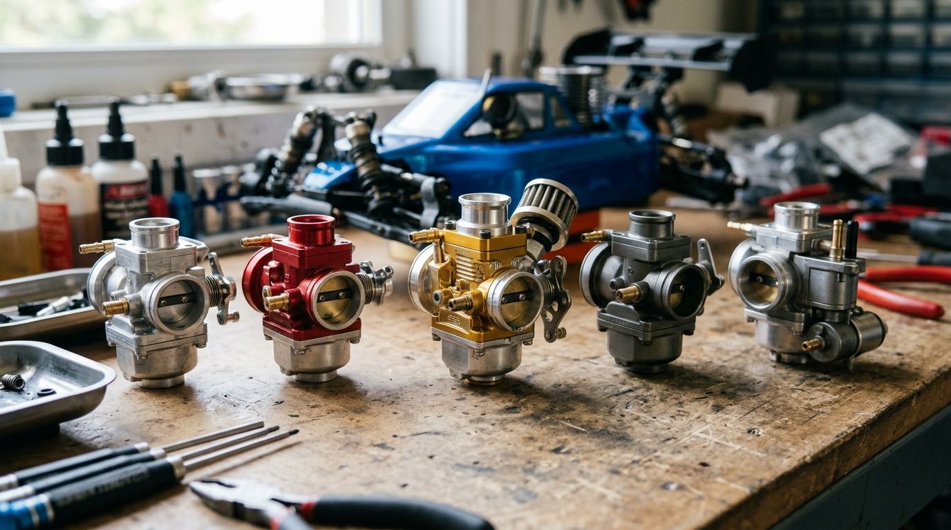 Best nitro RC car carburetors compared in 2026