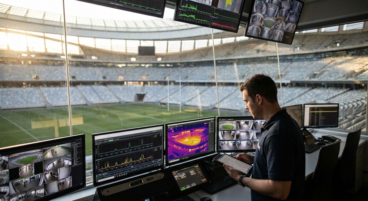 Facility monitoring system for stadiums and arenas
