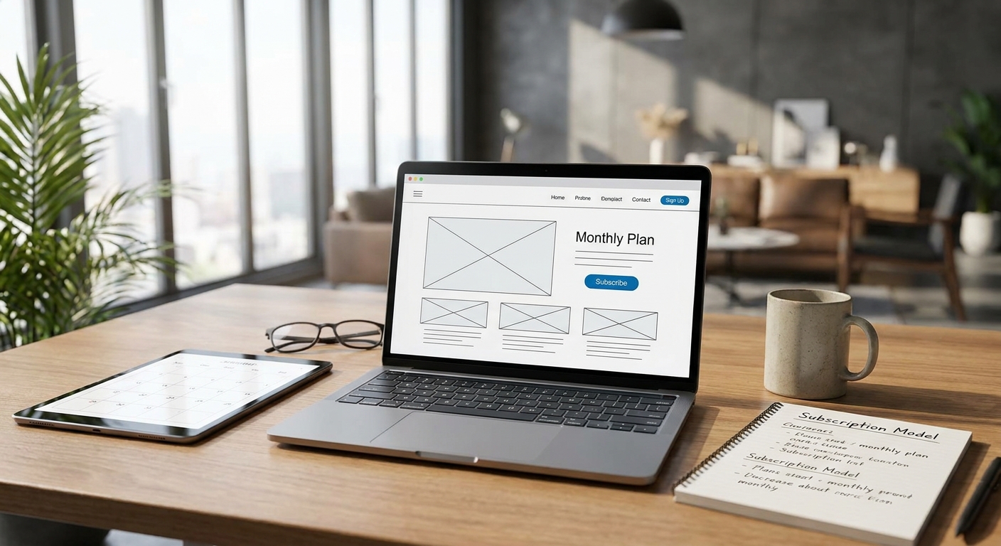 Subscription-based website design: how the monthly model works