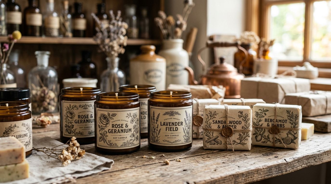Vintage illustrations for candle and soap brands: complete 2026 guide