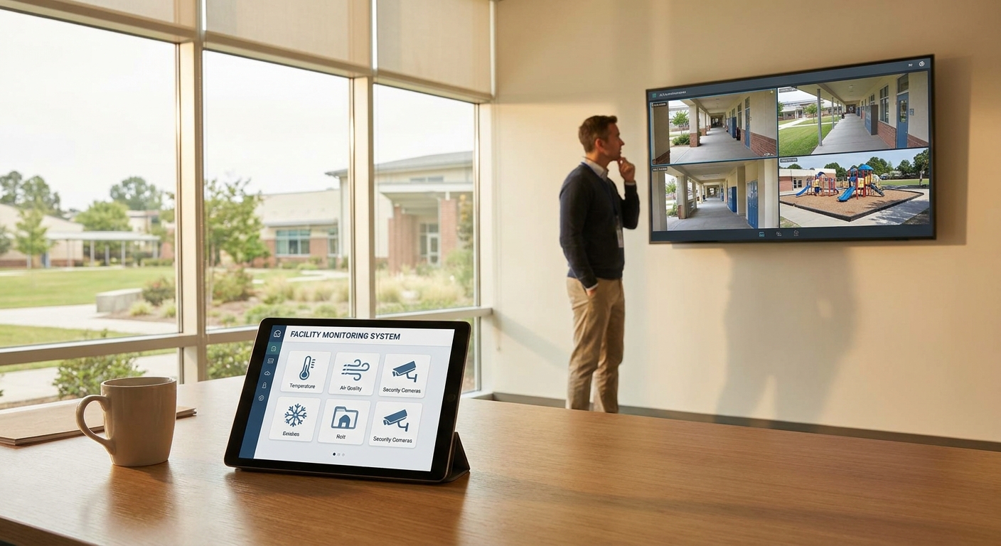 Facility monitoring system for K-12 school campuses