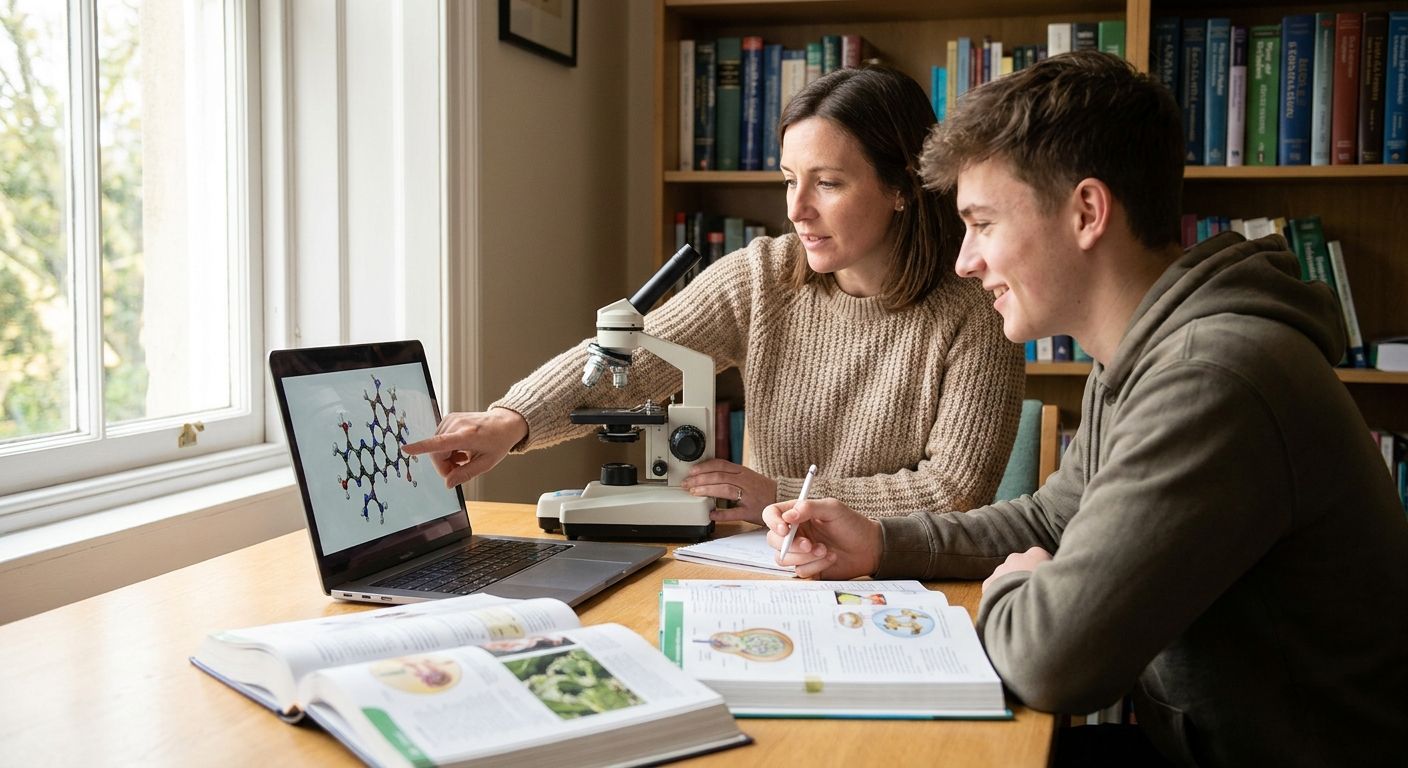 Personalized science tutor for biology students