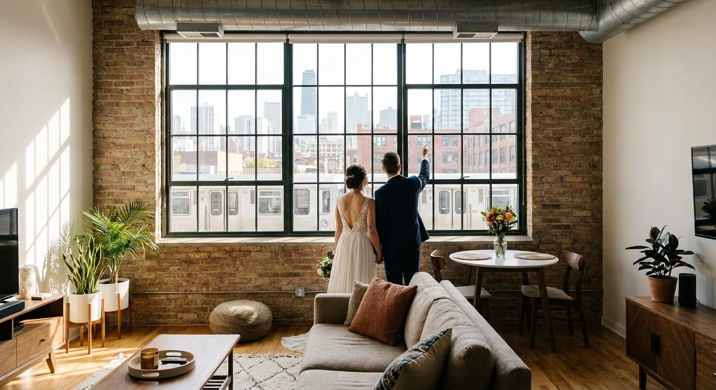 One bedroom apartments for newlyweds in West Loop Chicago