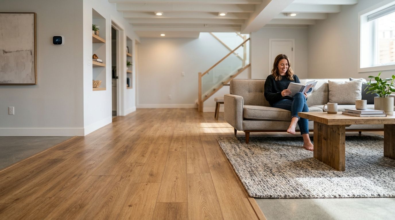 Best basement flooring options for finished basements in 2026