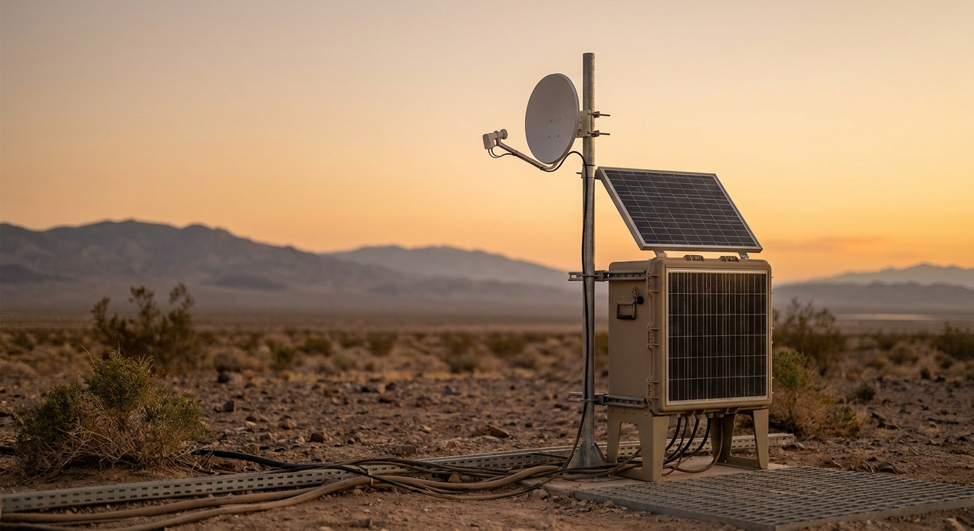 Satellite IoT connectivity for remote industrial sites