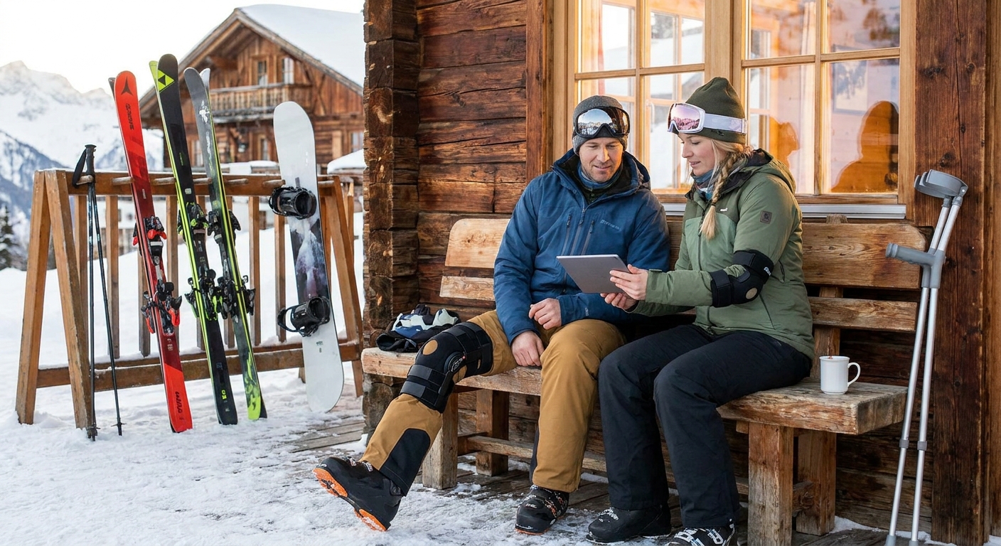 Pain management for skiers and snowboarders with joint injuries