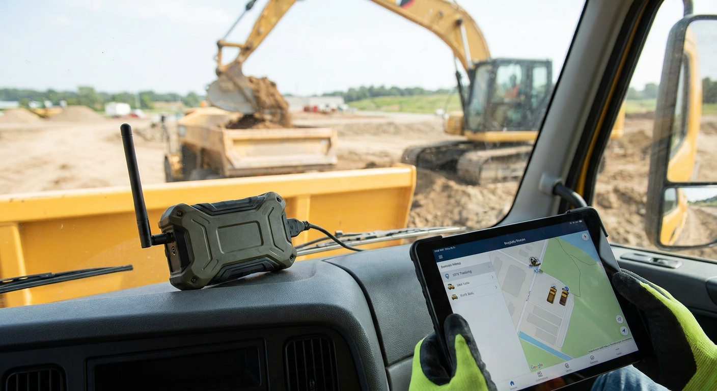 GPS tracking for dump trucks
