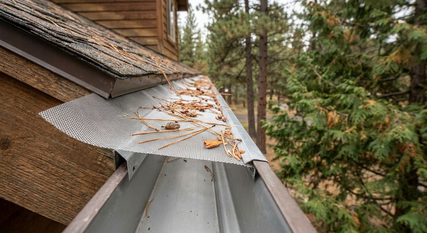 Best gutter guard types for pine and cedar needle debris