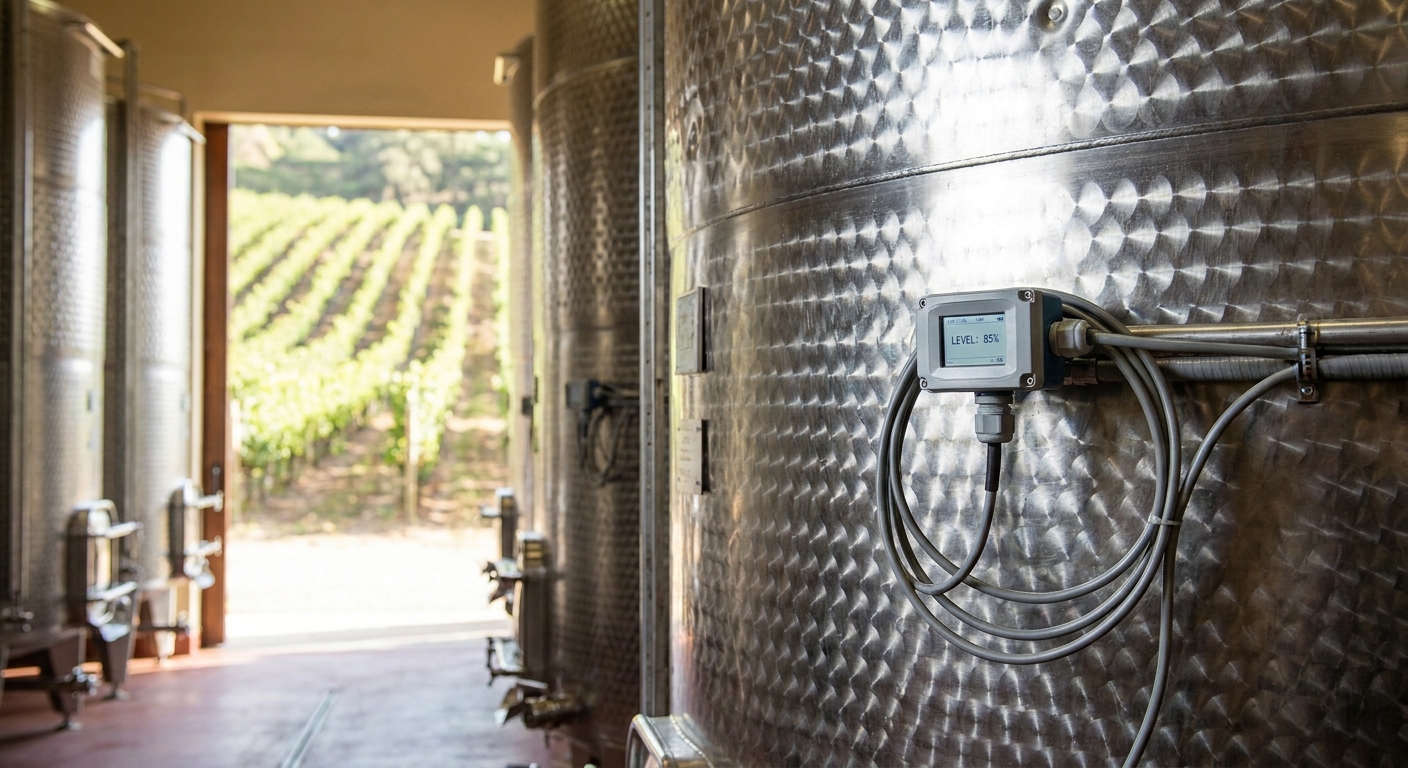 Tank level monitoring for wineries and vineyards