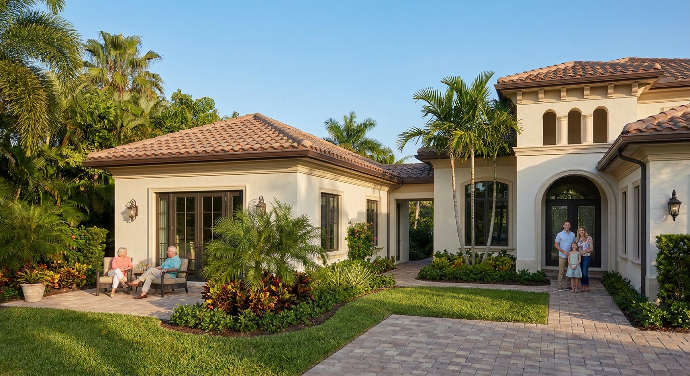 In-law suite homes for multigenerational families in Boca Raton