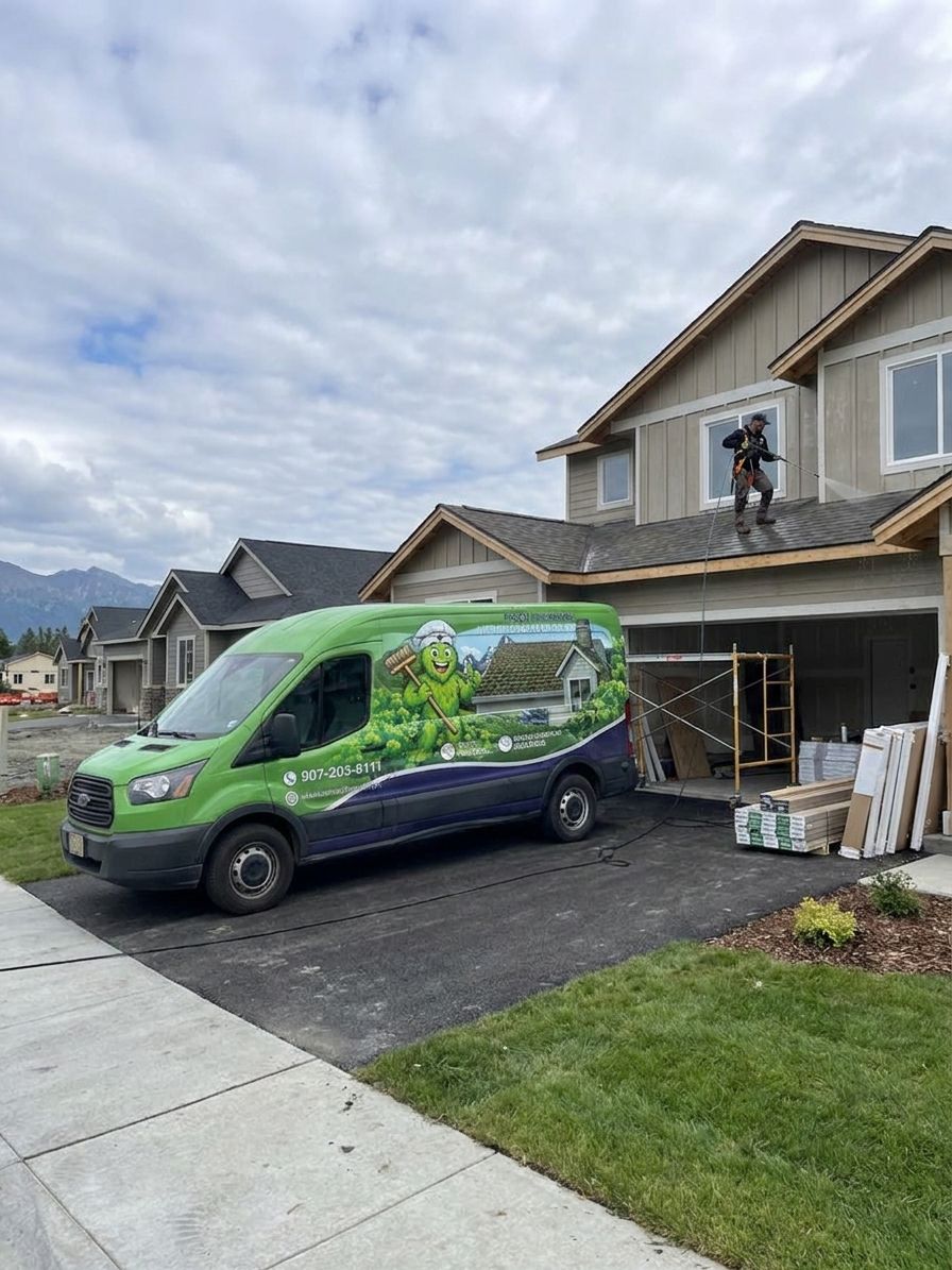 House washing for new construction homes